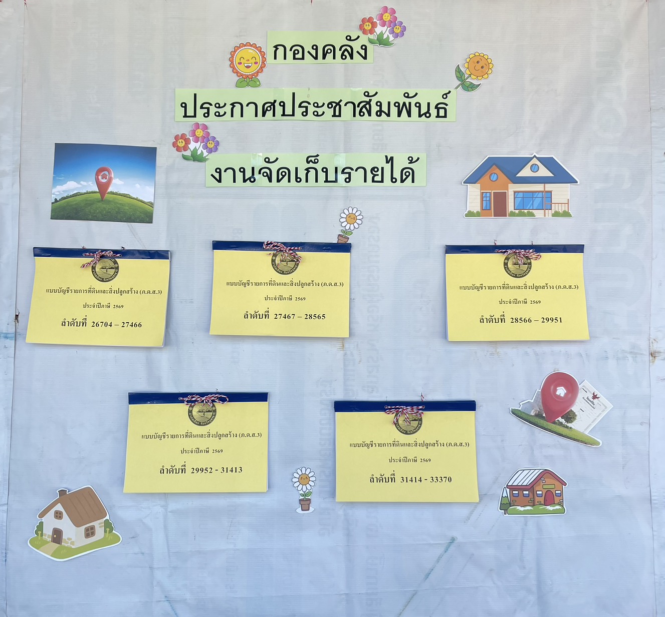 ประกาศ ฯ เรื่องบัญชีรายการที่ดินและสิ่งปลูกสร้าง ประจำปีงบประมาณ พ.ศ.2569