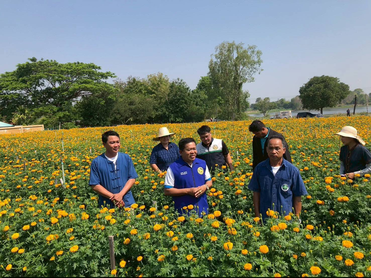 โครงการ “นายอำเภอพาเที่ยว” พาชมสวนดอกไม้ บ้านห้วยสำราญ ห้วยเจริญ